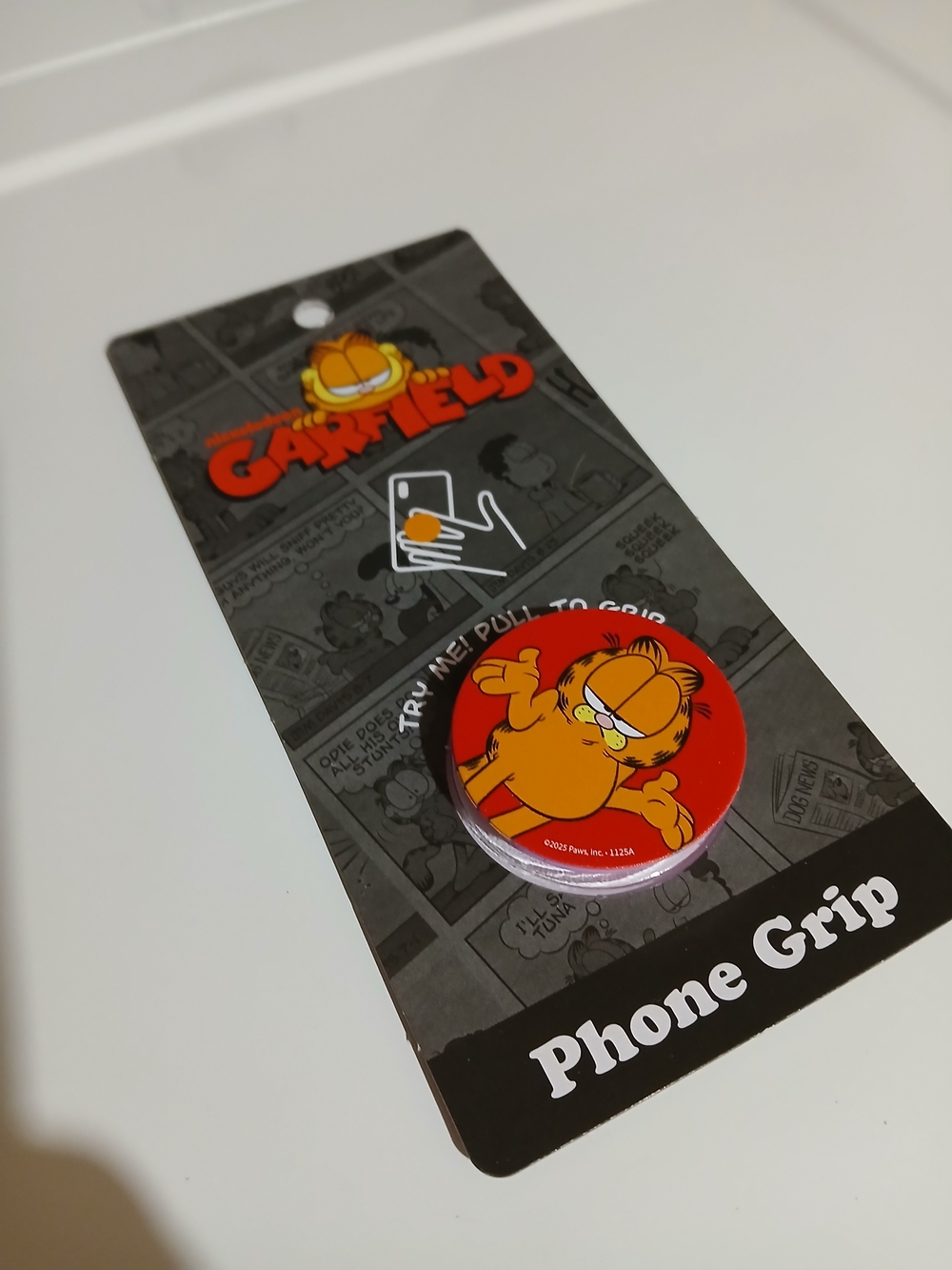 Red Phone Grip -  Official Character Garfield  Phone Grip